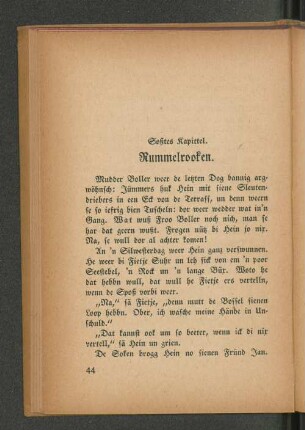 Sechstes Kapittel. Rummelroosten.