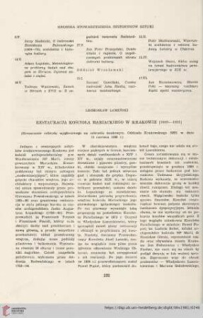 43: Restauracja kościoła Mariackiego w Krakowie (1889-1891)