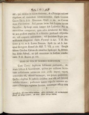 Leges de Vita et Moribus Clericorum.