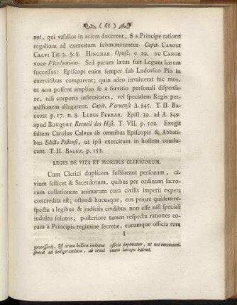 Leges de Vita et Moribus Clericorum.