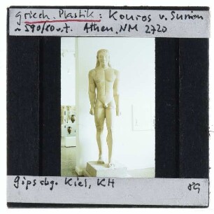 unbekannt, Kouros von Sounion,Gipsabguss des Kouros von Sounion (KH Kiel)