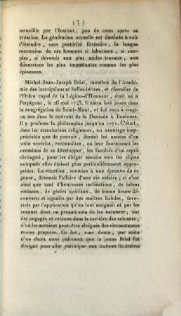 Notice historique sur la vie et les ouvrages de D. Brial