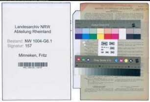 Entnazifizierung Fritz Minneken , geb. 27.10.1900 (Buerovorsteher)