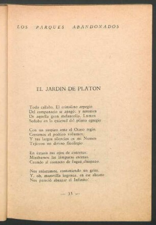 El jardín de Platon