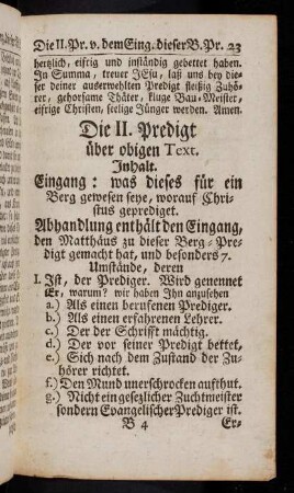 23-57, Die II. Predigt