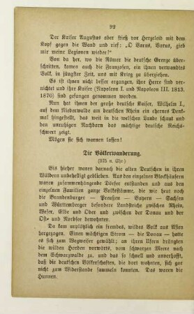 Die Völkerwanderung