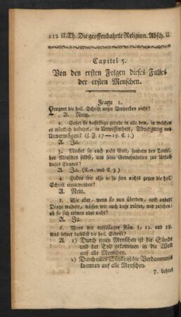 Capitel 5. Von den ersten Folgen dieses Falles der ersten Menschen.