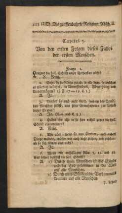 Capitel 5. Von den ersten Folgen dieses Falles der ersten Menschen.