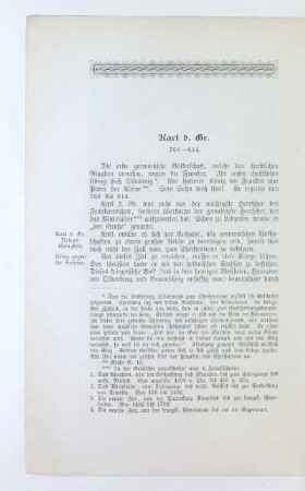 Karl d. Gr. 768 - 814