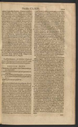 Decisio CLXIV.