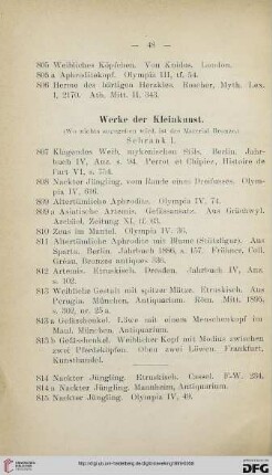 Werke der Kleinkunst (Nr. 807 - 1111)