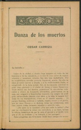 I La leyenda. --