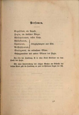 Die Lustspiele des Plautus : in den Versmaßen der Urschrift, 2