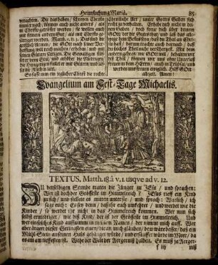 Evangelium am Fest-Tage Michaelis. - Evangelium am Tage aller Heiligen.
