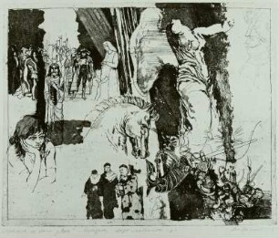 Apotheose; aus dem Zyklus "Jeanne d'Arc"