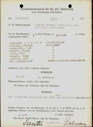 Saiger, Johann