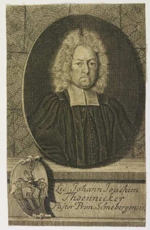 Bildnis des Johann Joachim Thoennicker