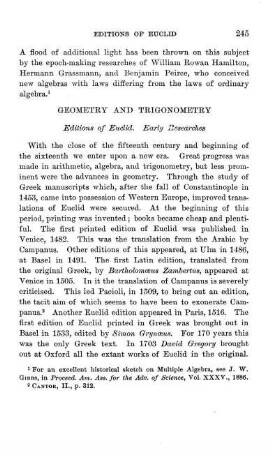 Geometry and Trigonometry.