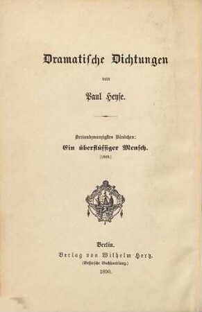 Dramatische Dichtungen, 23