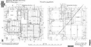 Erzingen (Baden): Empfangsgebäude Grundrisse UG,EG