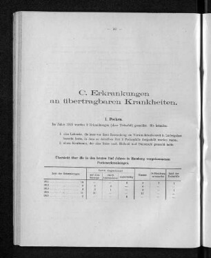 C. Erkrankungen an übertragbaren Krankheiten.
