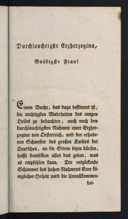 5-18, Durchlauchtigste Erzherzoginn, Gnädigste Frau!