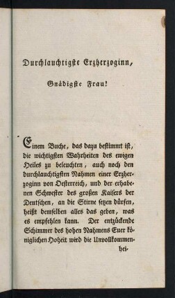 5-18, Durchlauchtigste Erzherzoginn, Gnädigste Frau!