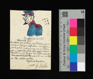Feldpostkarte zur normalen Postkarte umfunktioniert