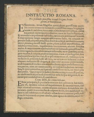 Instructio Romana.