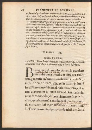 Psalmus CXI. - Psalmus CXX.