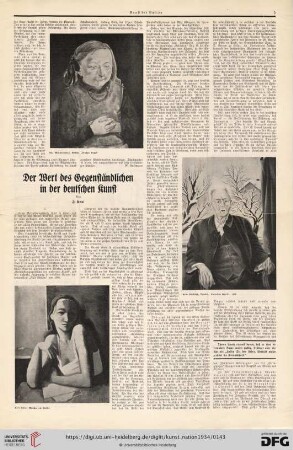 2: Der Wert des Gegenständlichen in der deutschen Kunst, [1]