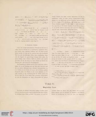 Tafel V: Magischer Text
