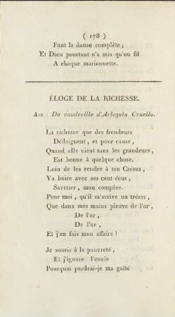 Éloge De La Richesse.