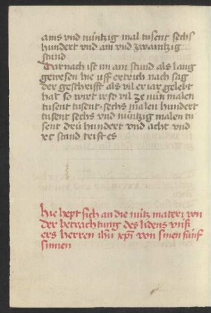 Betrachtung vom Leiden Jesu Christi