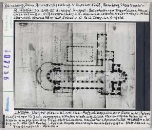 Bamberg: Dom, Grundriss von Kuechel 1768