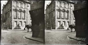 Dijon. Hôtel Beninge Malyon (1 Rue Chaudronnerie), von der Rue Verrerie aus gesehen