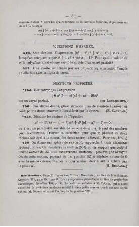 QUESTIONS PROPOSÉES.