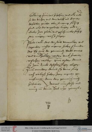 Johannes Sleidanus; Oration an Keiserliche Maiestat (Fragment)