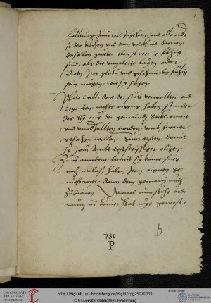 Johannes Sleidanus; Oration an Keiserliche Maiestat (Fragment)