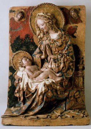 Thronende Madonna mit Kind