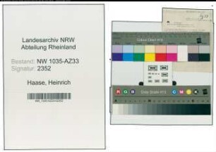 Entnazifizierung Heinrich Haase , geb. 00.00.0000 (Polizist)