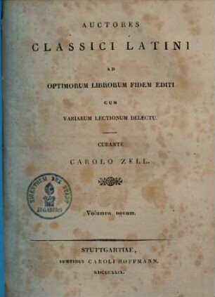 Eutropii Breviarium Historiae Romanae : ad optimorum librorum fidem cum variarum lectionum delectu
