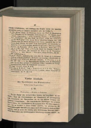 Vierter Abschnitt. Die Nachfolger des Hippokrates.
