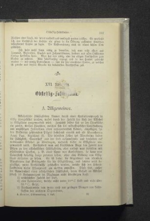 16. Abschnitt. Obstessig-Fabrikation.