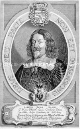 Bildnis von Johann Adler Salvius - Bevollmächtigter der Schwedischen Königin für die Friedenskonferenz in Münster 1648 (Westfälischer Friede)