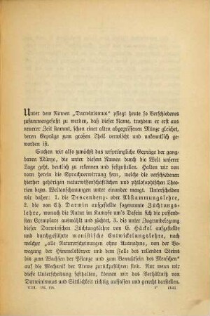 Darwinismus und Sittlichkeit