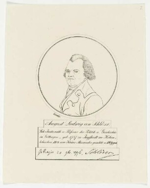 Bildnis des August Ludwig von Schlözer