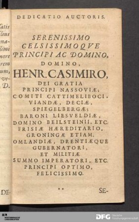 Dedicatio Auctoris.