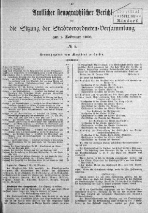 No. 5, 1. Februar 1906