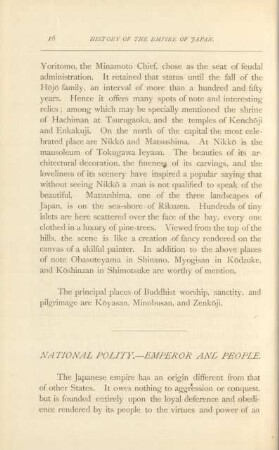 National polity . - Emperor and people